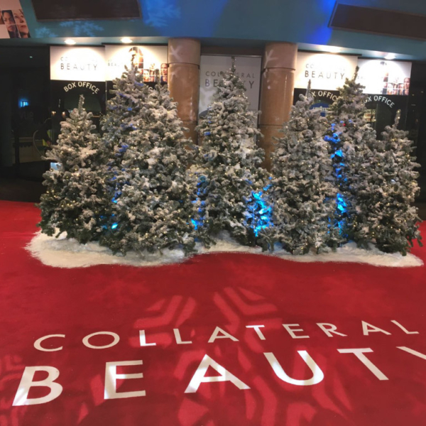 Christmas tree in a premier in leicester square